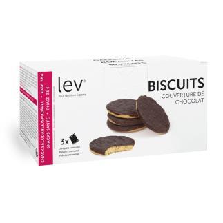 Biscuits couverture de chocolat protéinés - Lev Diet