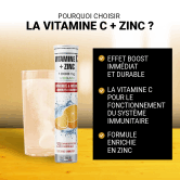 Cachet Effervescent Vitamine C + Zinc - Lot de 3 x 20 unités